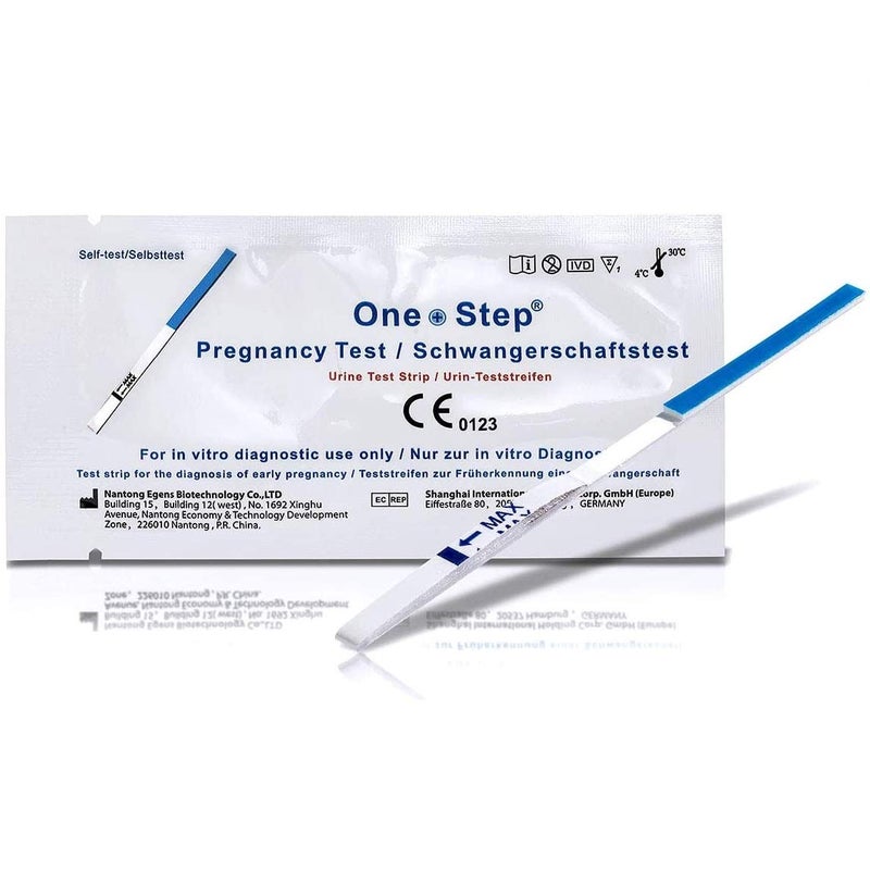 اختبار الحمل One Step: 5 x Ultra Early - 10mIU شرائط اختبار عرضية واسعة (يختبر حتى 6 أيام في وقت مبكر)